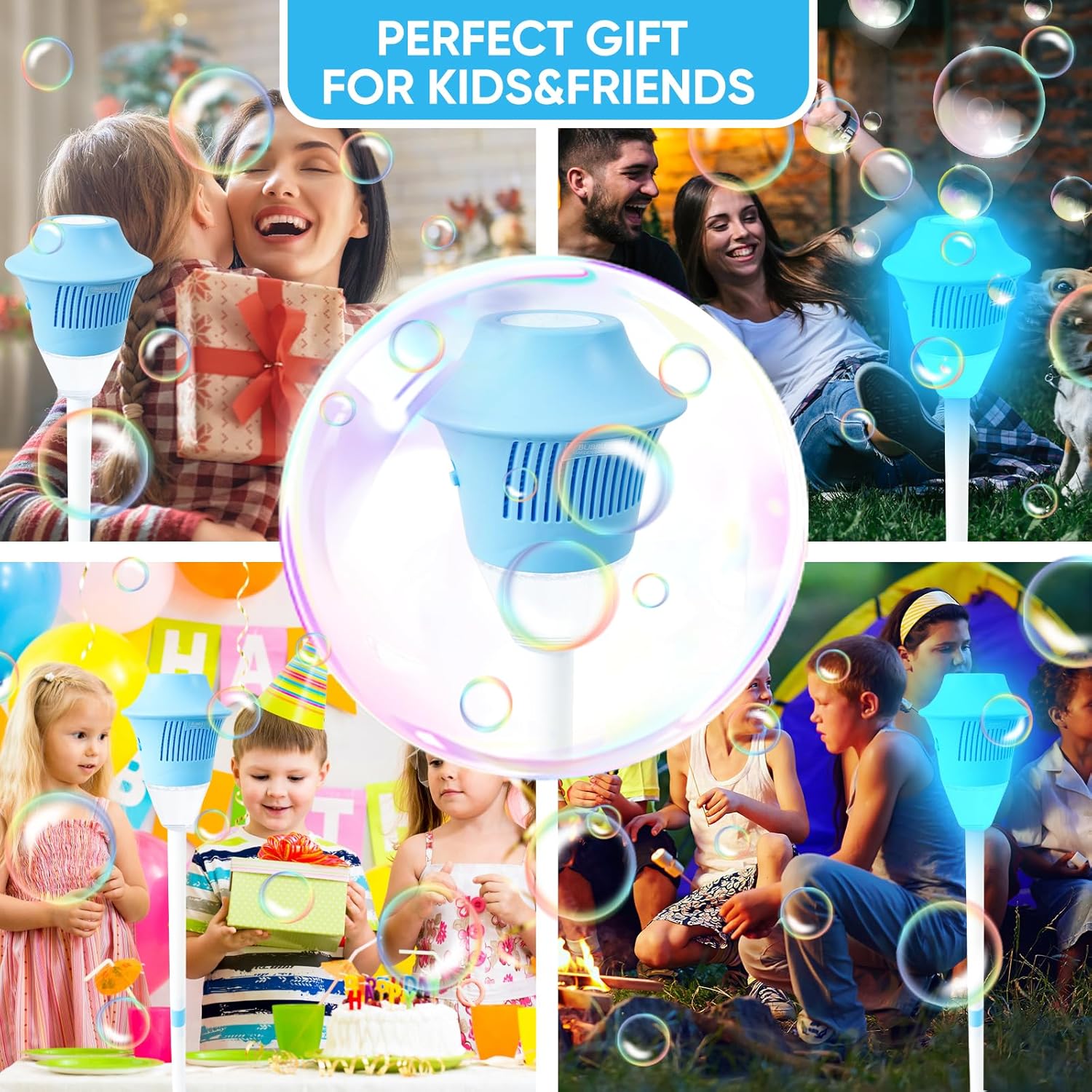BubbleStorm™ | Tragbarer Seifenblasenmacher für Kinder