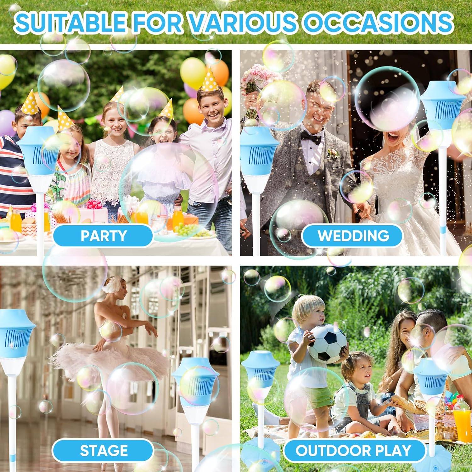 BubbleStorm™ | Tragbarer Seifenblasenmacher für Kinder