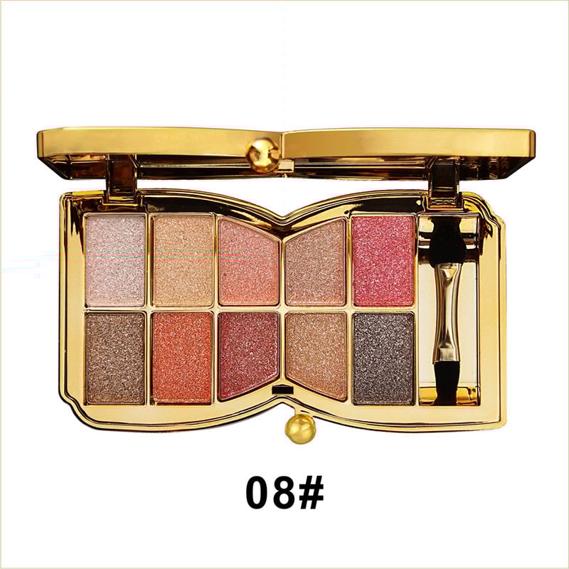 50% Rabatt | ShimmerGlam Pro | 10 Farben Sparkle Shimmer Lidschattenpalette