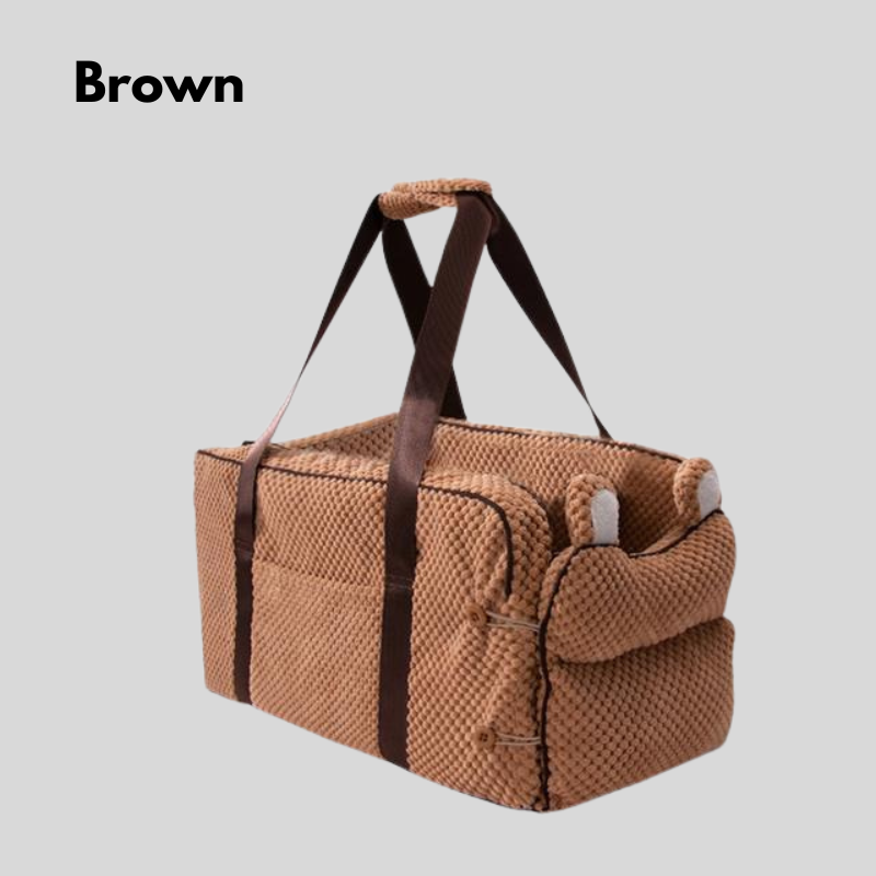 50% RABATT | PawPort™ | Haustier-Autositz – Auto-Hundesitz für kleine Hunde & Katzen | Stabiler 4-Seiten-Schutz, Reißverschluss-Einstieg & Sicherheitsleine