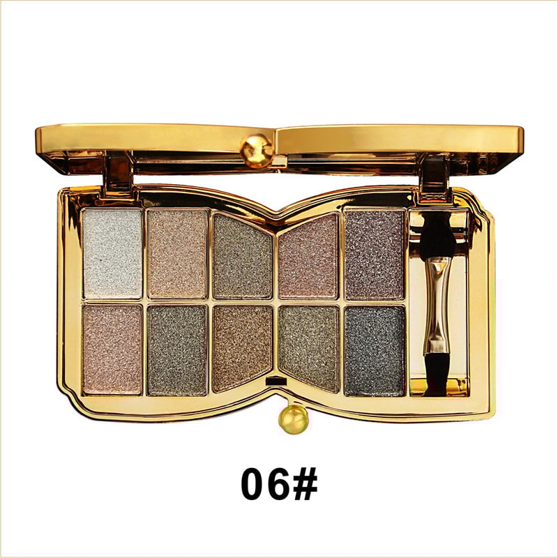 50% Rabatt | ShimmerGlam Pro | 10 Farben Sparkle Shimmer Lidschattenpalette