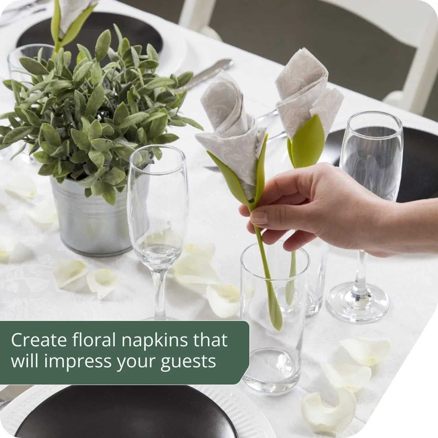 3+3 Gratis | BloomAura™ | Verwandeln Sie Ihren Tisch im Handumdrehen in ein atemberaubendes florales Kunstwerk