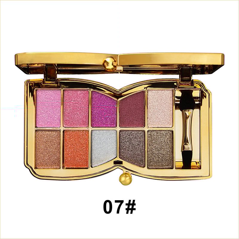 50% Rabatt | ShimmerGlam Pro | 10 Farben Sparkle Shimmer Lidschattenpalette