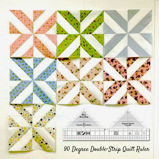 QuiltPro™ | 90-Grad-Doppelstreifen-Nestgröße
