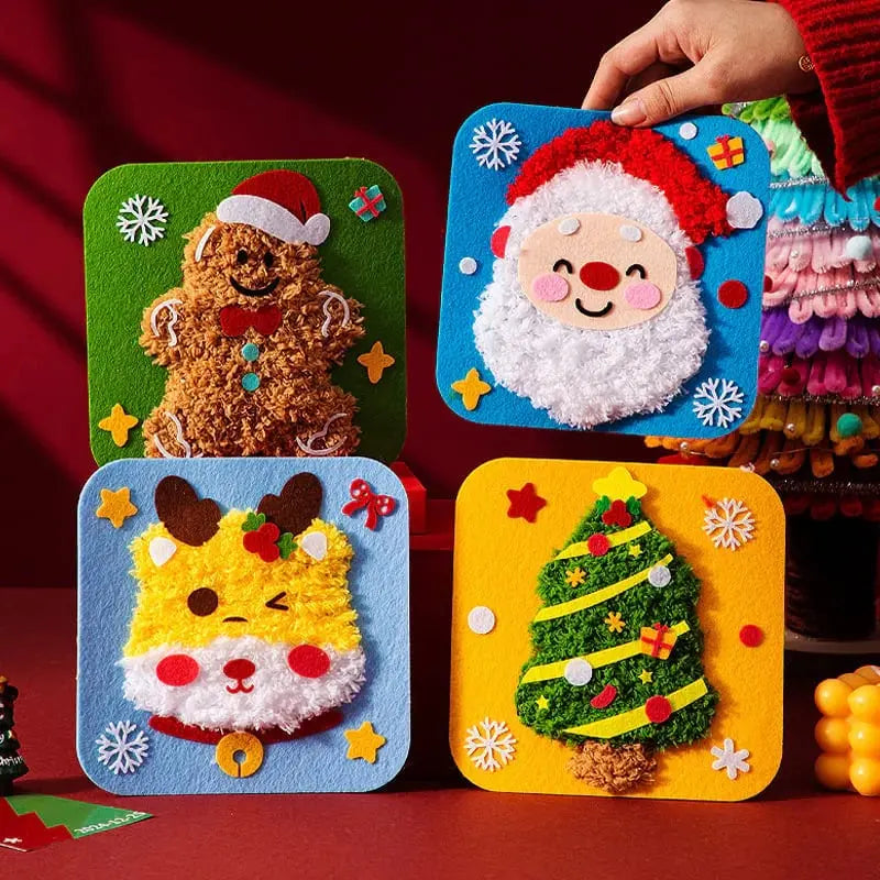 FestiStitch™ | DIY Weihnachtsstickerei-Set — Bastelspaß mit Kindern & Freunden