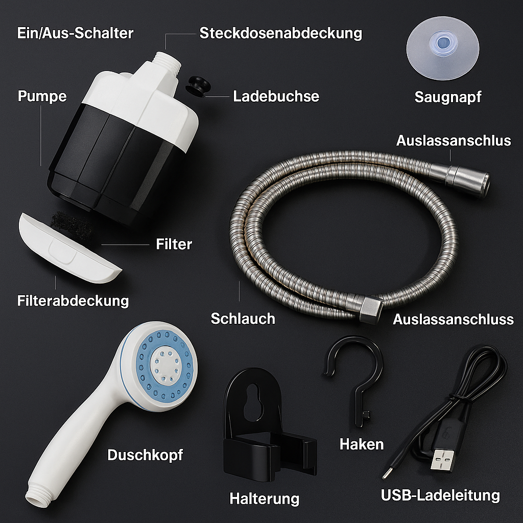 CampShower™ | Duschen wie zuhause, egal wo du bist