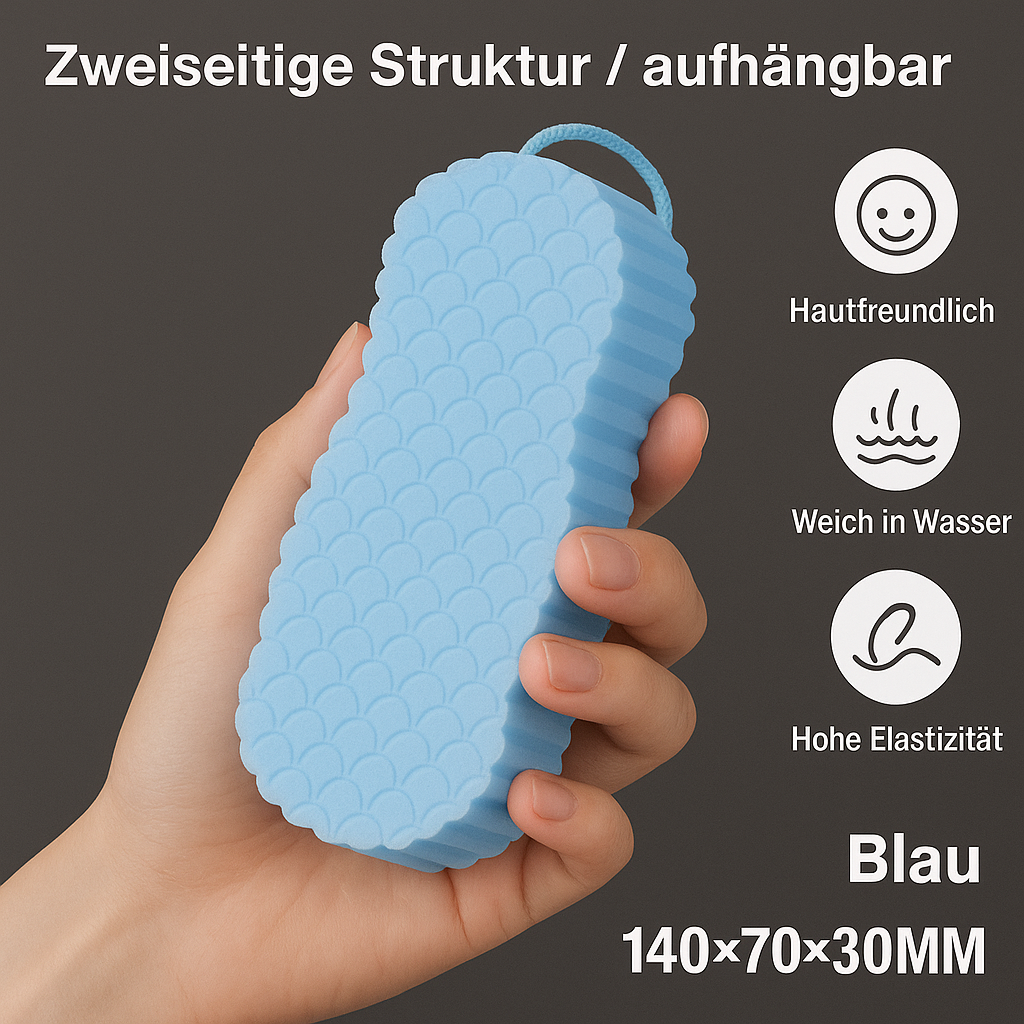 1+1 Gratis | ExfoliatSponge™  | eine seidige, strahlende Haut nach jeder Dusche