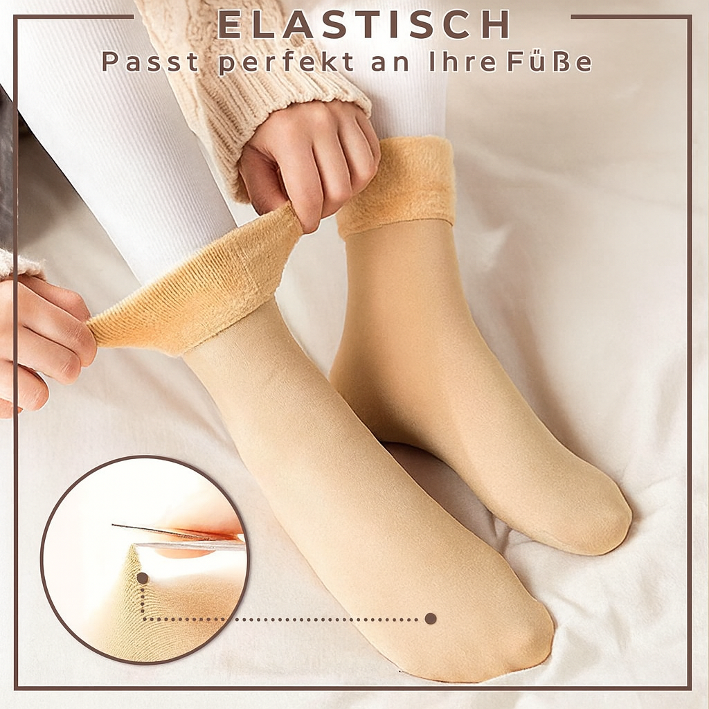 2+3 GRATIS | CozyFeet™ | Gefütterte Schneesocken mit Plüsch-Innenfutter