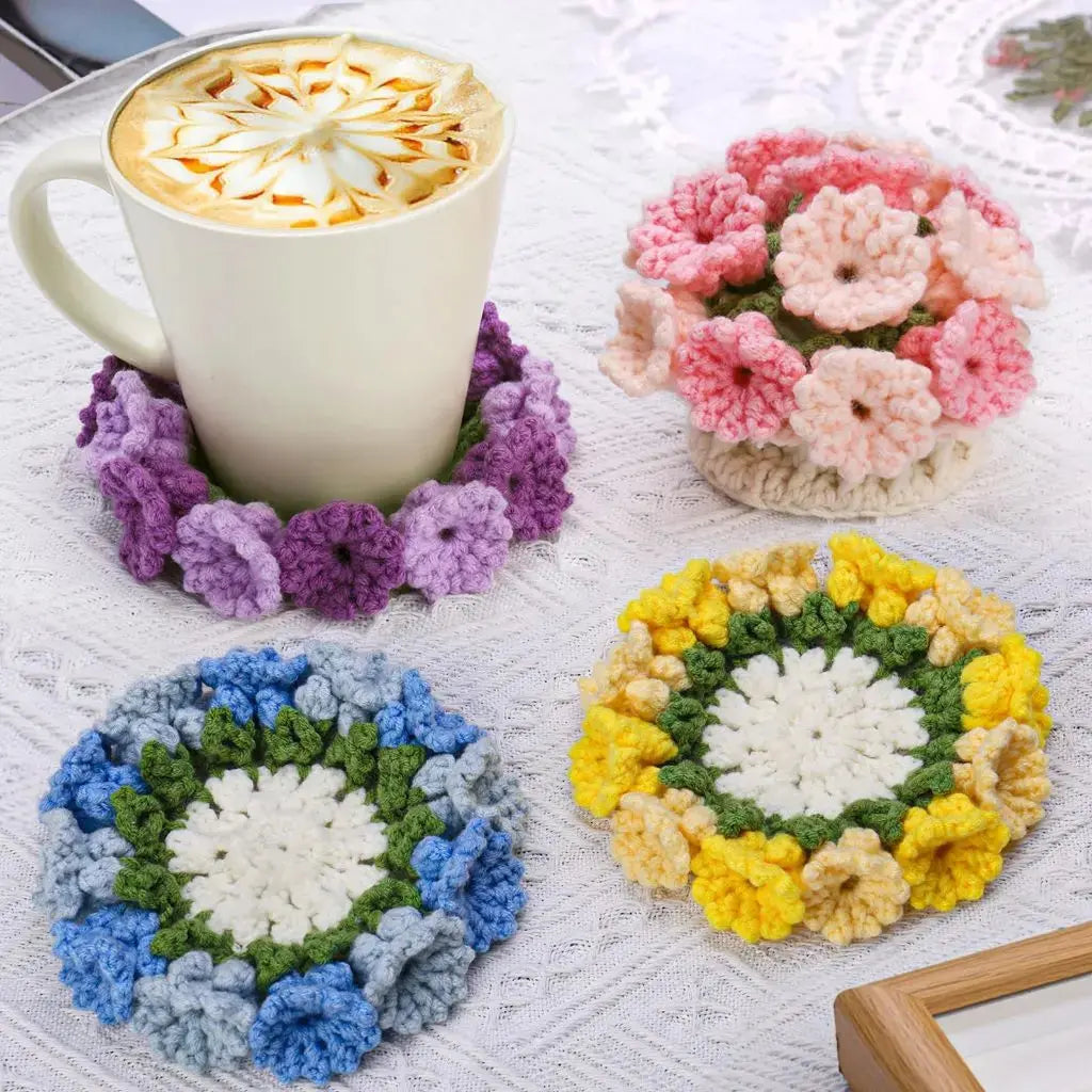 BloomCraft™  | DIY Untersetzer-Set Maiglöckchen 4 Farben – Kreativ basteln & dekorieren