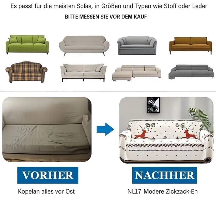 CozyCover™ | Eleganter Sofabezug für festlichen Schutz