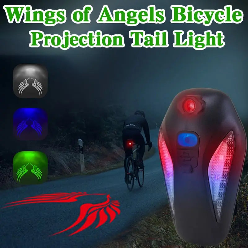 LumeWing™ | Fahrrad-Flügelrücklicht | Wasserdichte LED-Sicherheitsleuchte mit Projektion (2 Stück)
