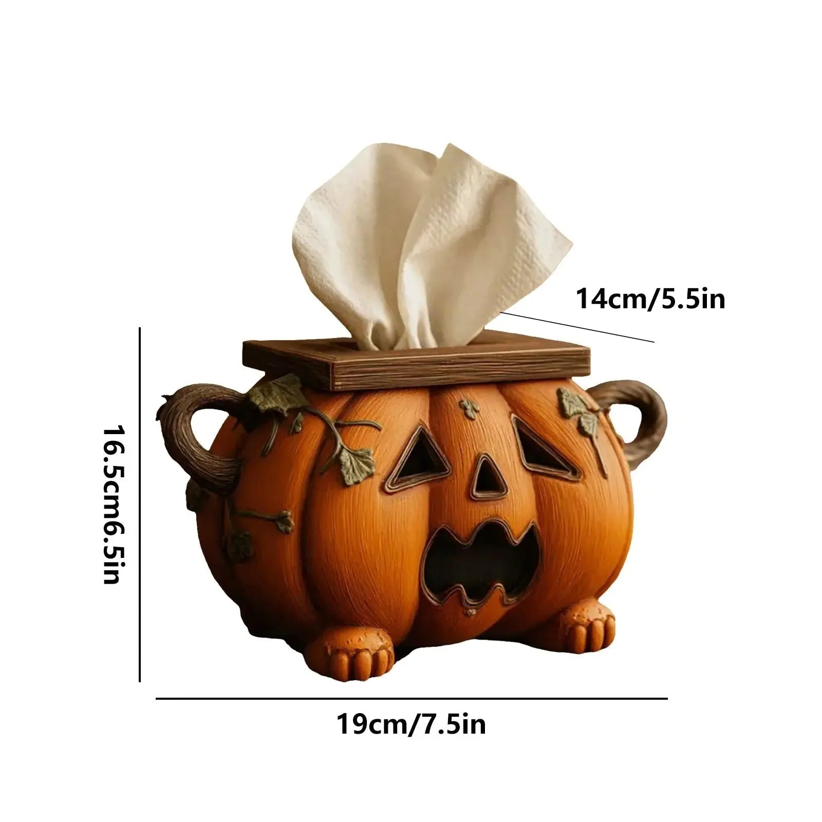 PumpkinBox™ | Gruselige Kürbis-Tissue-Box – Überraschungseffekt für Partys & Gäste