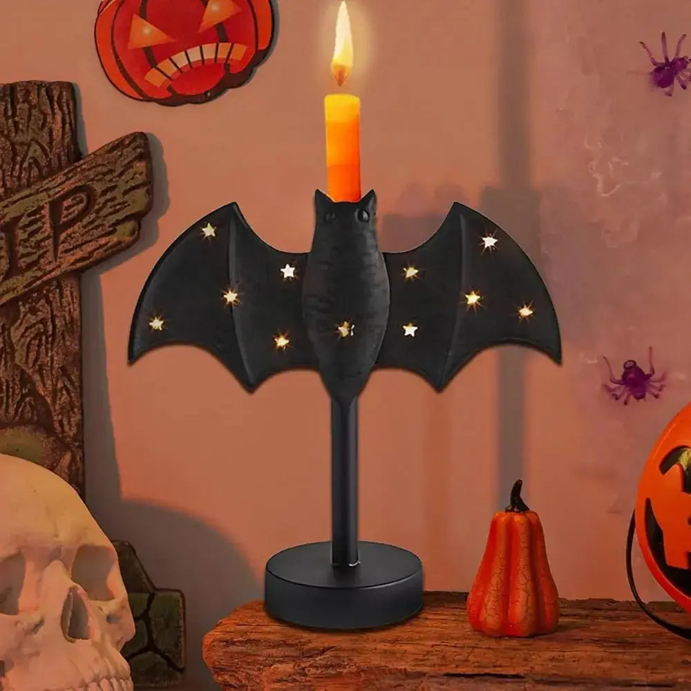 BatGlow™ | Halloween Fledermaus-Kerzenhalter – Dunkel, gemütlich & dekorativ