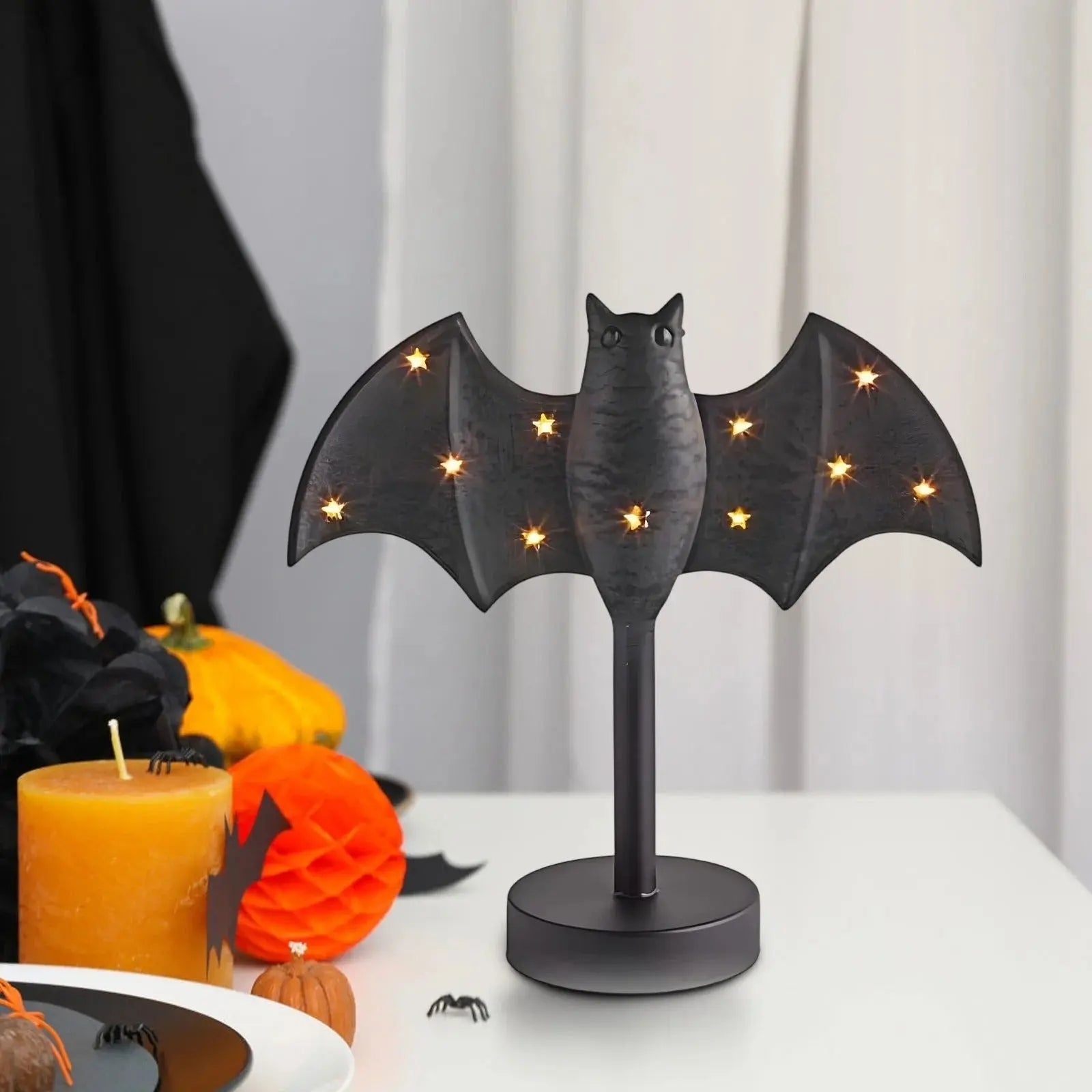 BatGlow™ | Halloween Fledermaus-Kerzenhalter – Dunkel, gemütlich & dekorativ