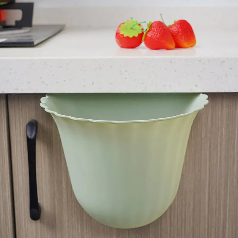 BloomBin™ | Hängender Abfalleimer – Platzsparender Küchenmülleimer mit Clip-Design