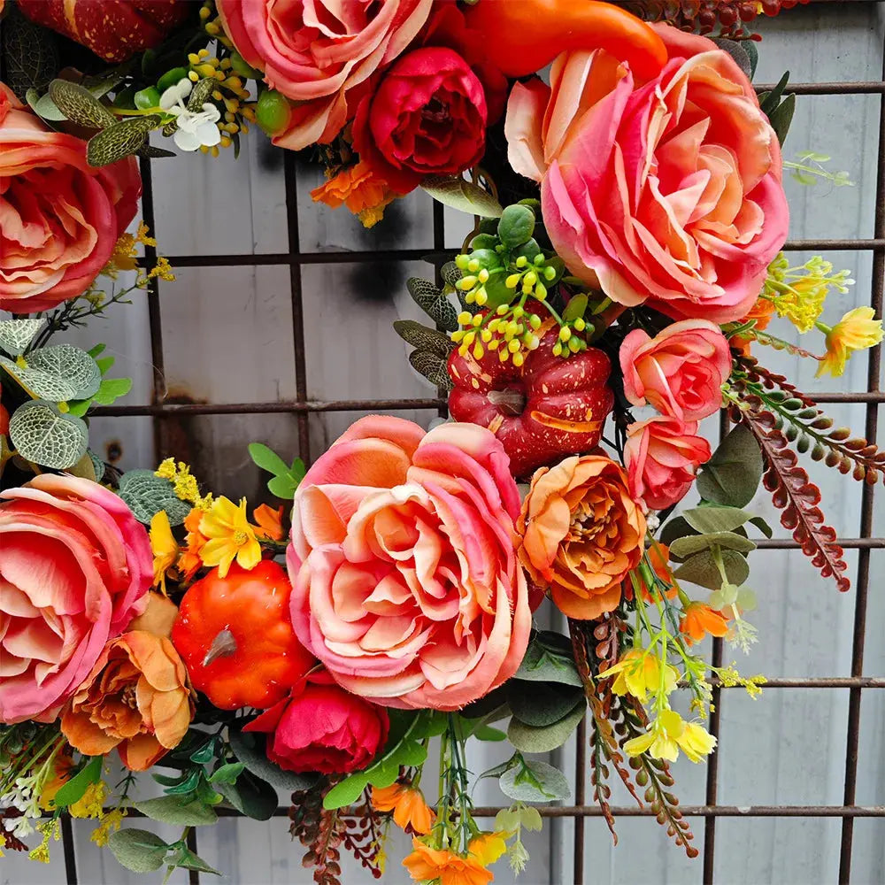 HerbstGlanz™ | Herbst-Ausverkauf Herbstlicher Kürbis-Kranz