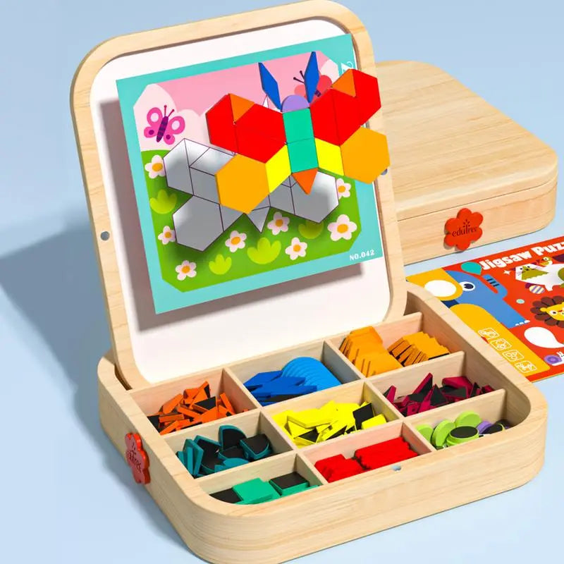 MagnaPlay™ | Holz-Magnetpuzzle — Kreativität und Selbstvertrauen fördern