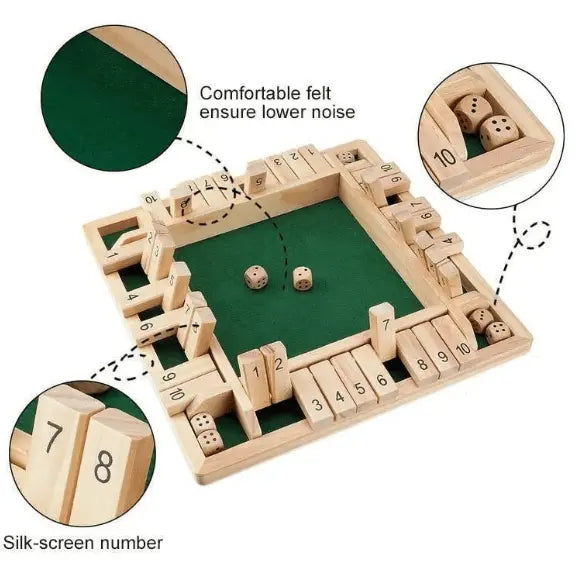 ShutBox™ | Holzspielset – unvergesslicher Familienspaß garantiert