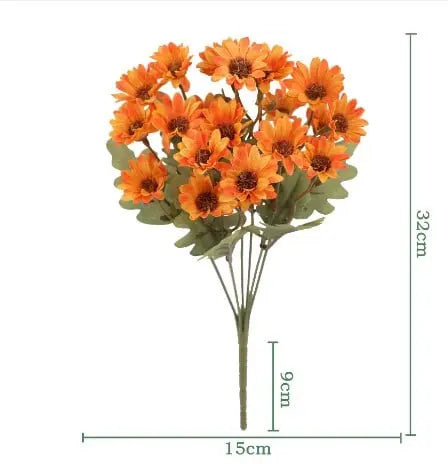 AutumnGlow™ | Kunstblumen Herbstdeko — Willkommen in der Farbenpracht des Herbstes 5 Bündel pro Set