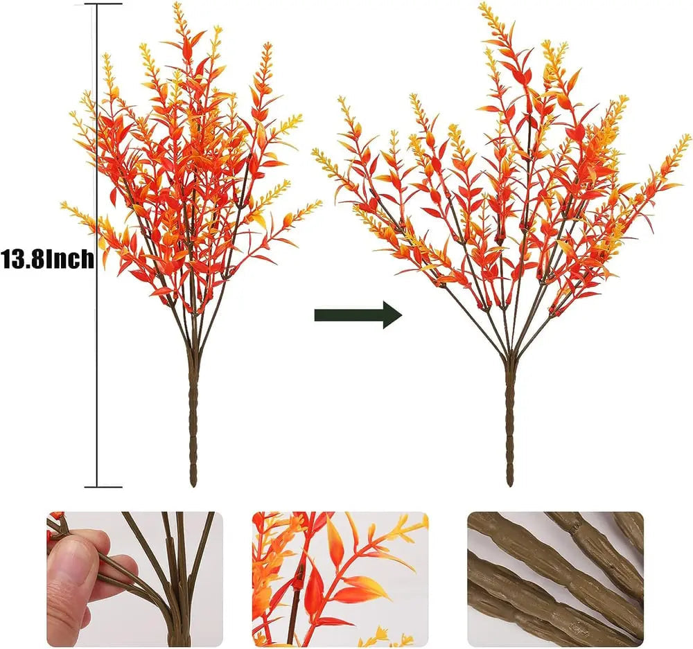 AutumnGlow™ | Kunstblumen Herbstdeko — Willkommen in der Farbenpracht des Herbstes 5 Bündel pro Set