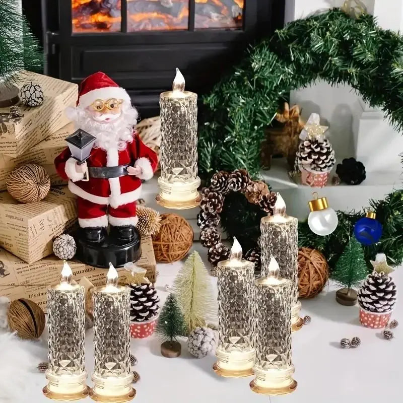 GlowLume™ | LED Kristall-Kerzenlichter — Funkelnde & romantische Tischbeleuchtung 4er-Set