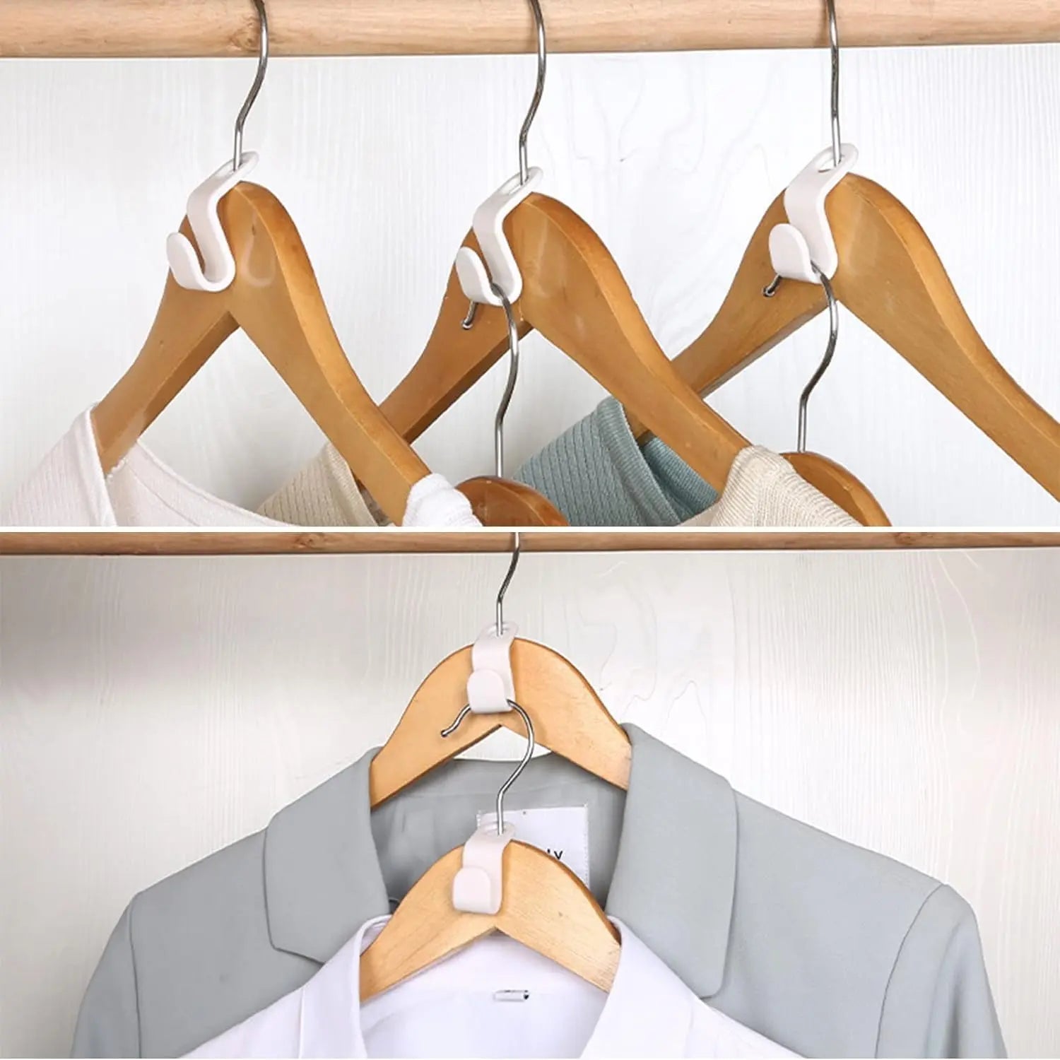 HangWise™ | Multifunktions-Kleiderbügelhaken – Schnell Outfits planen & platzsparend sortieren