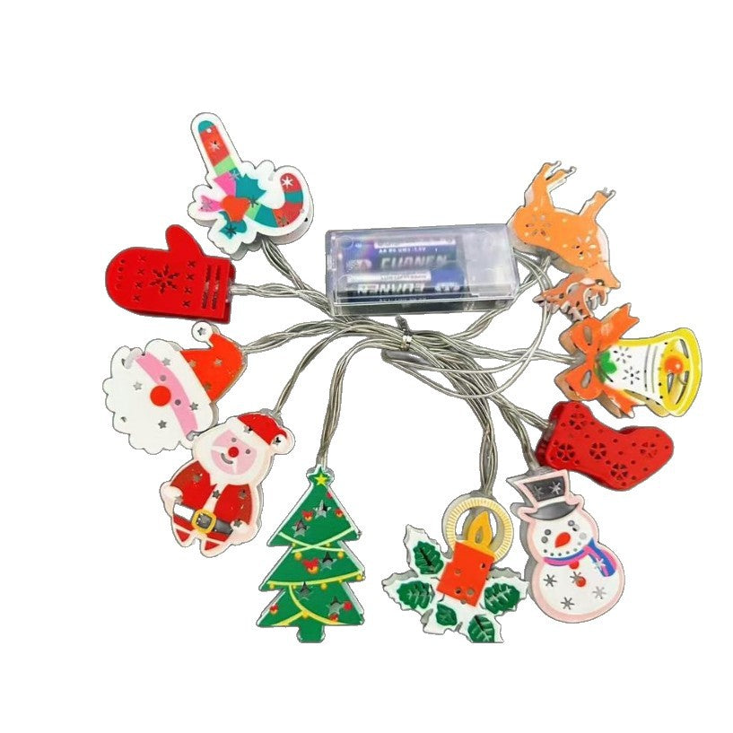 ChristmasGlow™ | Weihnachts LED-Eisen-Dekolichterkette