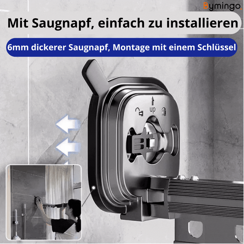 MultiDry™ | Klappbaren Trockner Saugnapf Wandbefestigung