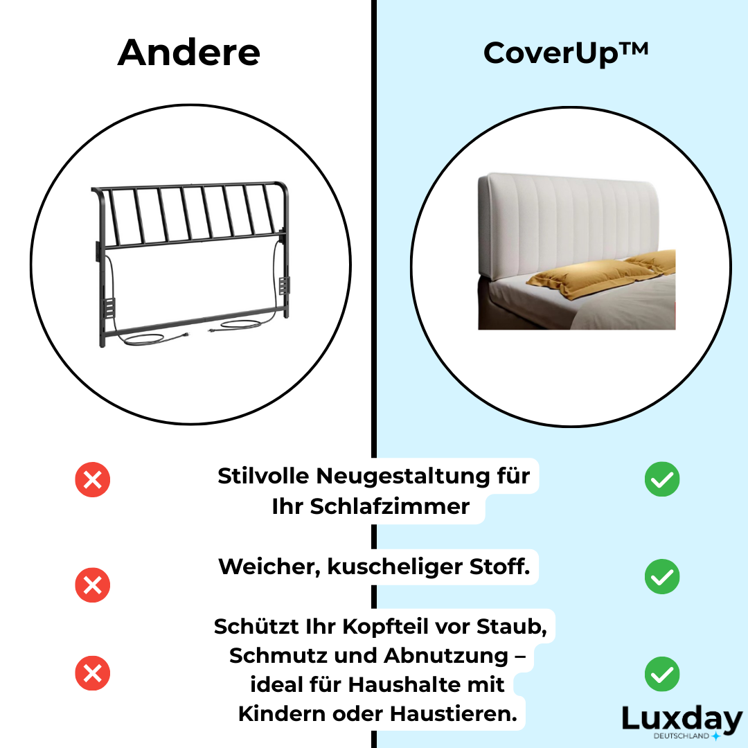 CoverUp™ | Elegantes Universelles Kopfteilabeckung [Letzter Tag Rabatt]