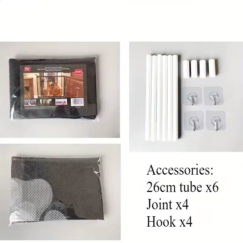 SecureGuard™ | Tragbares Hunde-Isolationsnetz | Flexible Absperrung für Haustiere