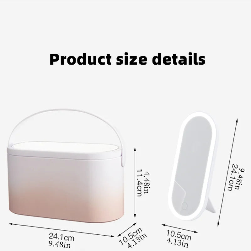 GlamBox™ | Organisieren Sie Ihr Make-up mit LED-Beleuchtung