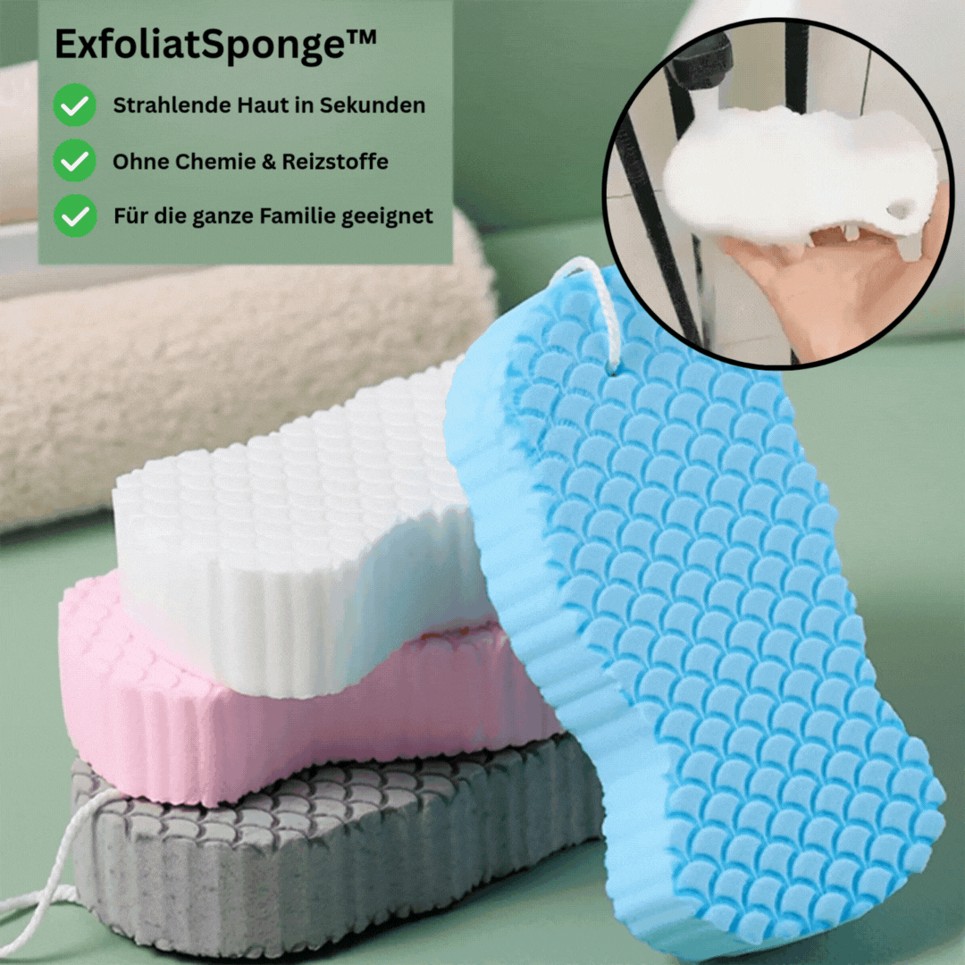 1+1 Gratis | ExfoliatSponge™  | eine seidige, strahlende Haut nach jeder Dusche