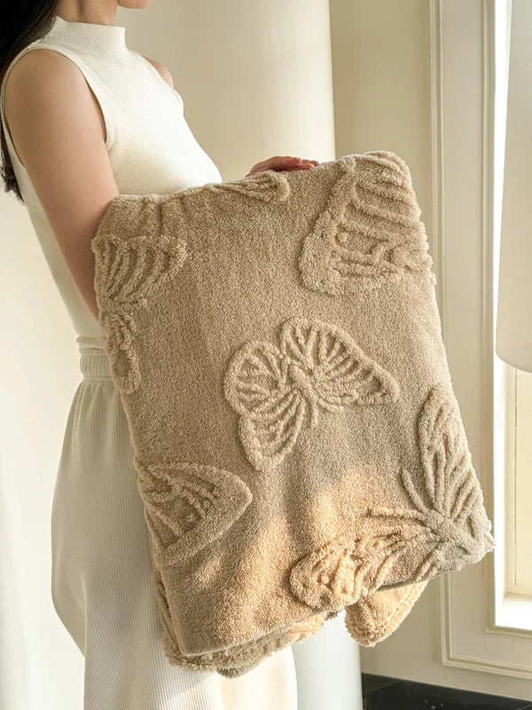 Fleurière™ |Flanell-Decke 3D-Schmetterlingsdesign | Weich & Wärmend | Für Bett, Sofa & Camping