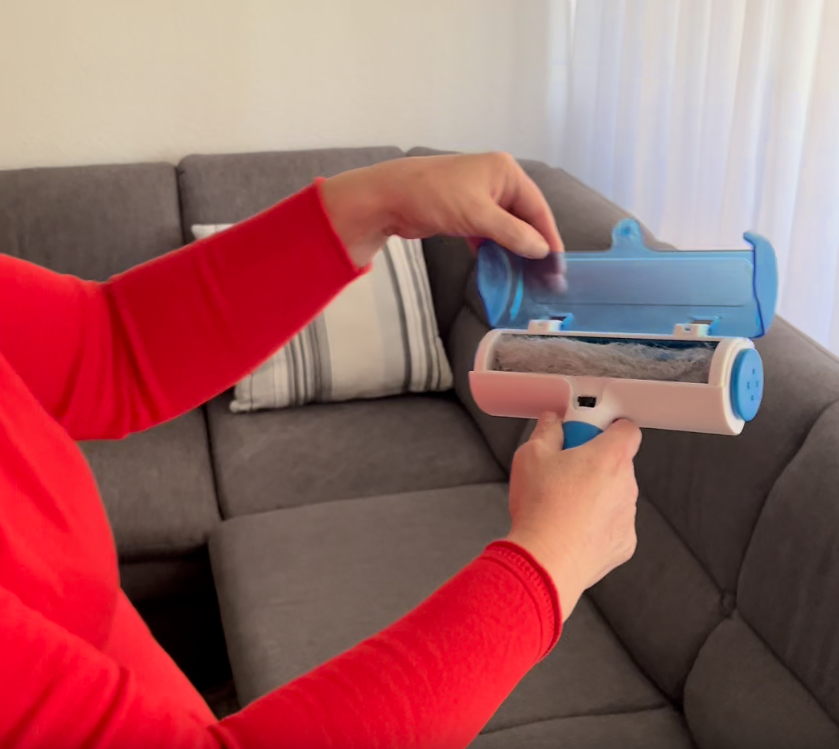 1+1 Gratis | Wiederverwendbare Fellrolle | Schnelle Reinigung für Couch, Teppich & Mehr