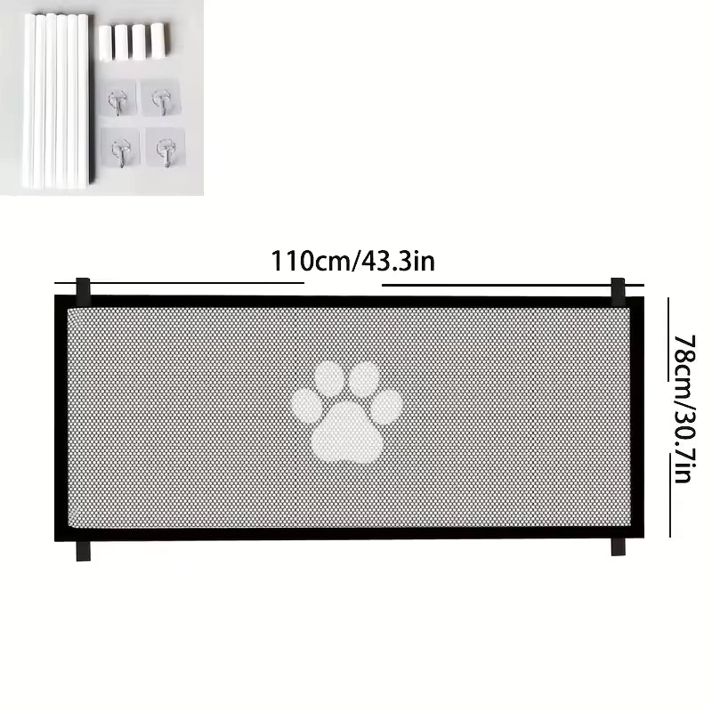 SecureGuard™ | Tragbares Hunde-Isolationsnetz | Flexible Absperrung für Haustiere