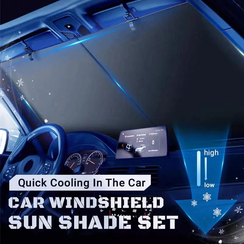 SunDrop™ | Selbsteinziehender Sonnenschutz fürs Auto – Mit Hitzeschild & schneller Abkühlfunktion