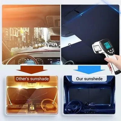 SunDrop™ | Selbsteinziehender Sonnenschutz fürs Auto – Mit Hitzeschild & schneller Abkühlfunktion