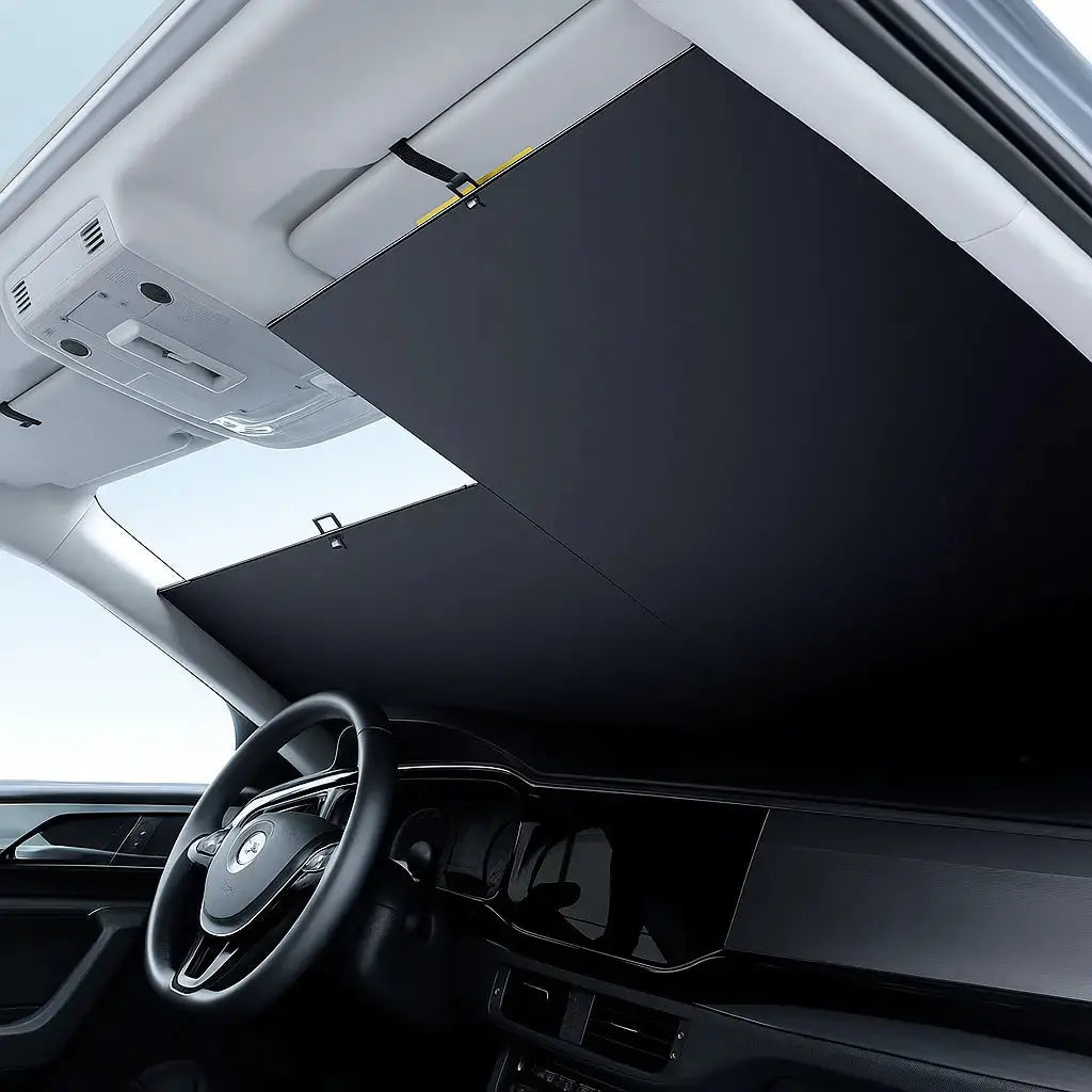 SunDrop™ | Selbsteinziehender Sonnenschutz fürs Auto – Mit Hitzeschild & schneller Abkühlfunktion