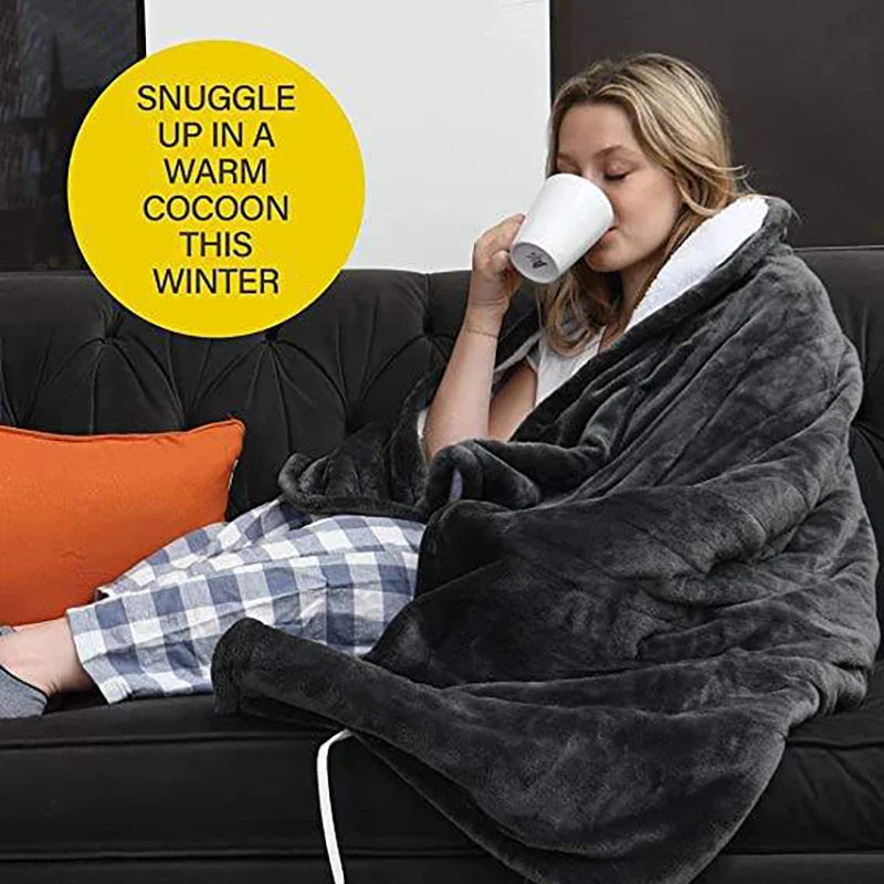 ThermaBlanket™ | Elektrische Kuscheldecke mit 6 Heizstufen