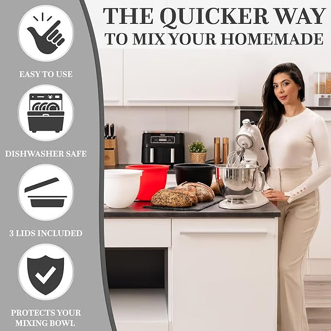 BakeMaster™ | Silikon-Einsatz für Küchenmaschine — müheloses und sauberes Backen
