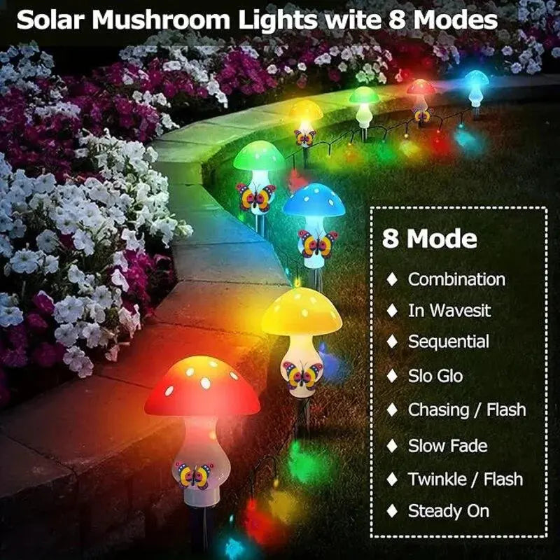 GlowShroom™  | Solar-Gartenleuchten Pilzform – Verwandeln Außenbereiche in ein Märchenland