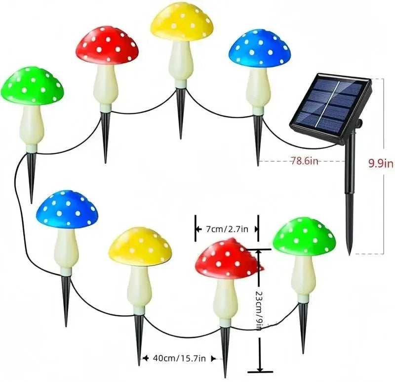 GlowShroom™  | Solar-Gartenleuchten Pilzform – Verwandeln Außenbereiche in ein Märchenland