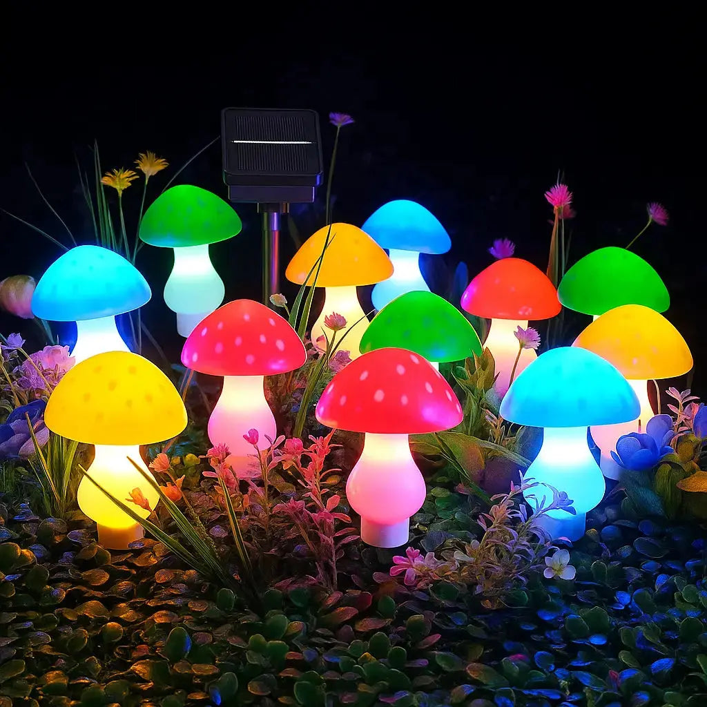 GlowShroom™  | Solar-Gartenleuchten Pilzform – Verwandeln Außenbereiche in ein Märchenland