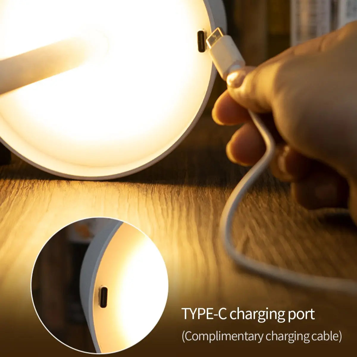 50% Rabatt | Glowly™  |- LED-Tischlampe| USB Aufladbar + 3 Stufen dimmbar