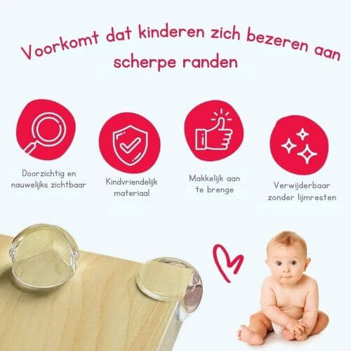 TinyBump™ | Transparente, wiederverwendbare Eckenschützer für