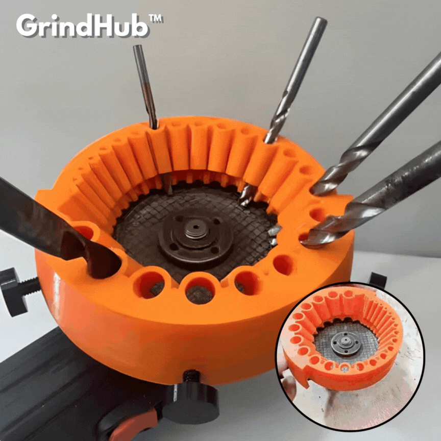 1+1 Gratis | GrindHub™ |  Schärfen Sie Bohrer aller Größen in Sekunden!