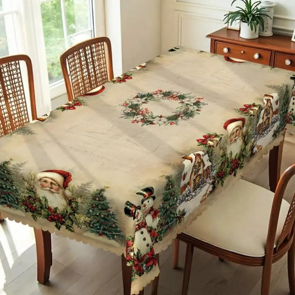 TableCharm™ | Weihnachts-Tischdecke — Strapazierfähig, pflegeleicht & farbecht