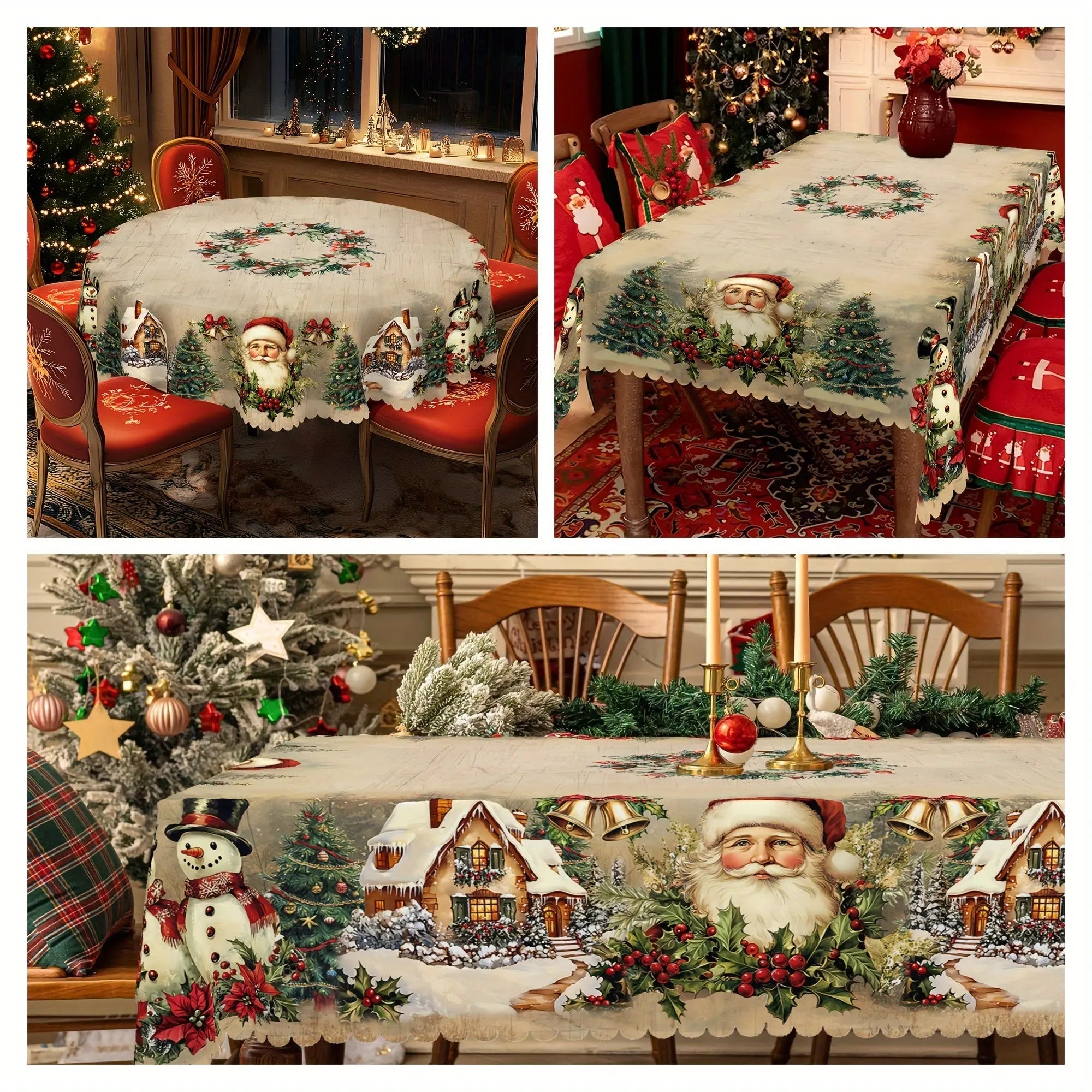 TableCharm™ | Weihnachts-Tischdecke — Strapazierfähig, pflegeleicht & farbecht