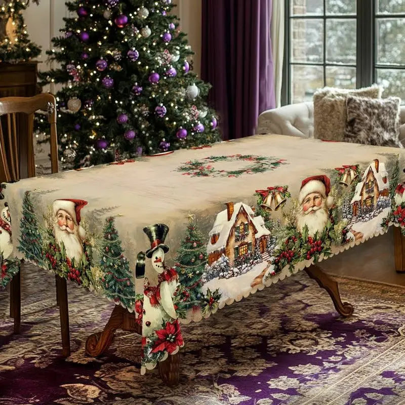 TableCharm™ | Weihnachts-Tischdecke — Strapazierfähig, pflegeleicht & farbecht