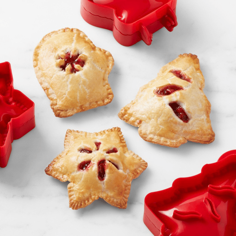 PiePerfect™ | Set saisonaler Hand Pie Formen – Klappbare Kunststoffformen für einfaches Backen